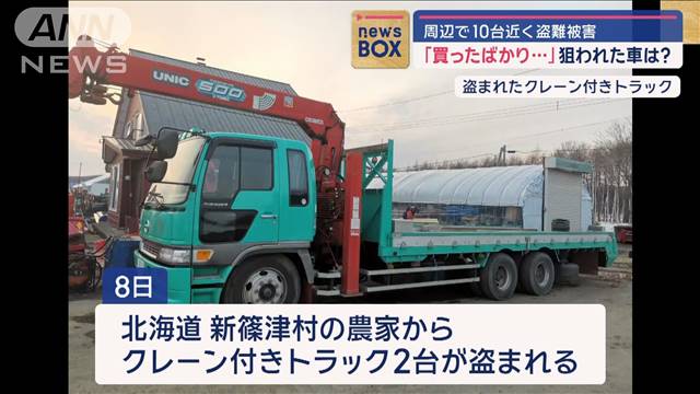 「買ったばかり…」狙われた車は？周辺で10台近く盗難被害