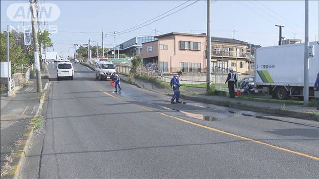 千葉・船橋市でダンプカーが倒れていた男性はねる　運転手の男を逮捕