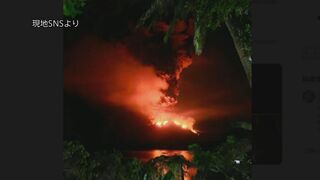 インドネシア・ルアン山が噴火　溶岩なども噴出　住民ら約800人が避難