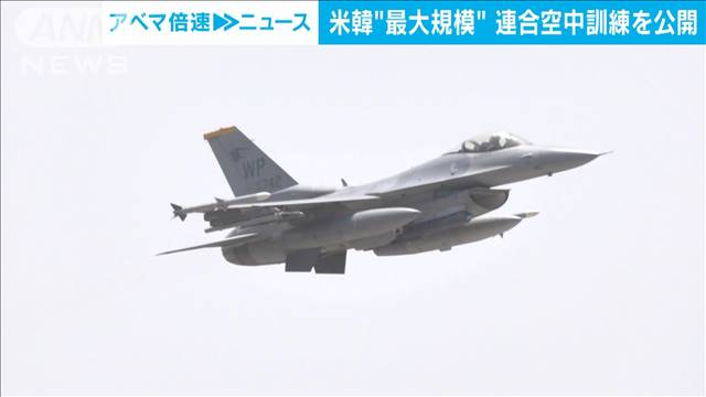 米韓　最大規模の連合空中訓練をメディア公開　北朝鮮をけん制