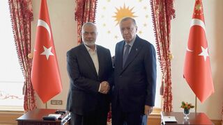 トルコ・エルドアン大統領がハマス指導者ハニヤ氏と会談、イスラエルを非難