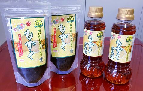 「今が旬のもずく」香り豊かに　瀬戸内レモン「酸っぱさ残しつつマイルドな味わい」　マルキン海産、パック・たれ新発売　沖縄ポッカとタイアップ　