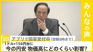 円相場1ドル=156円台に　今の円安 物価高にどれほど影響？【news23】