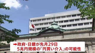 政府・日銀 5兆円規模の為替介入か