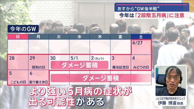 【GW後半戦】今年は「2段階5月病」に注意