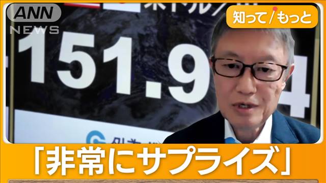 円が急騰　一時151円台に　米FRB利下げ期待で