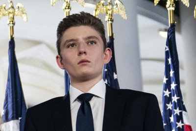 トランプ氏三男バロンさん18歳、政界デビュー 7月の党大会に参加