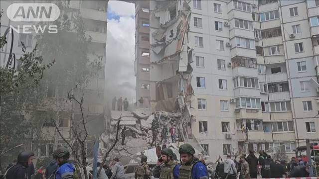 ロシア・ベルゴロドで集合住宅の一部崩壊 7人死亡　当局は「ウクライナの攻撃」と主張