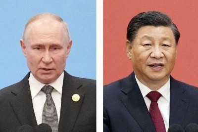 プーチン氏、訪中で結束誇示　習近平氏と会談へ、米欧けん制