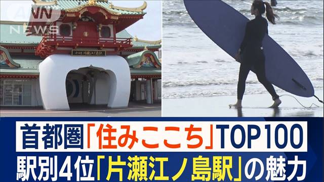 片瀬江ノ島駅　「街の住みここち」駅別4位に…移住者増加　その魅力とは？