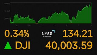 NY株価 終値でも初の4万ドル台　利下げ観測などで買い注文広がる　過熱警戒感も