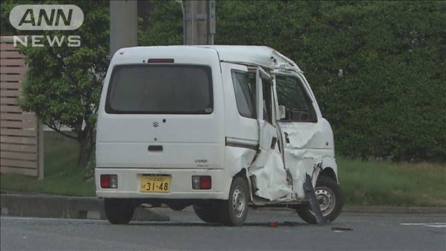 茨城の国道で自動車事故 軽ワゴン車の運転手が死亡