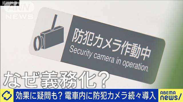 電車内、防犯カメラでは安全にならない？