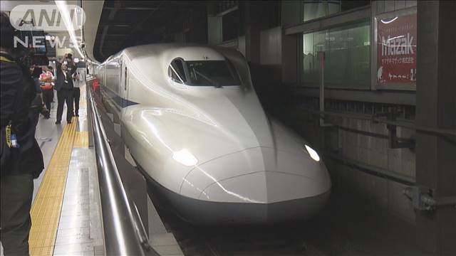 新幹線で缶詰め状態防止の訓練　同一番線に2編成停車で客降車