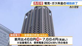 関西電力では一般的家庭で『月４６８円』値上がり見通し　政府の電気・ガス料金の補助金が終了で