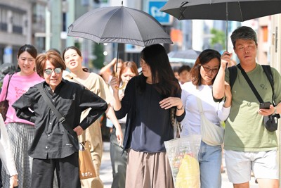 全国各地で今年一番の暑さ　真夏日100地点、群馬・桐生で34.1度