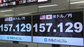 一時1ドル＝157円台　約3週間ぶりの円安水準 「160円」近づき為替介入への警戒感強まる