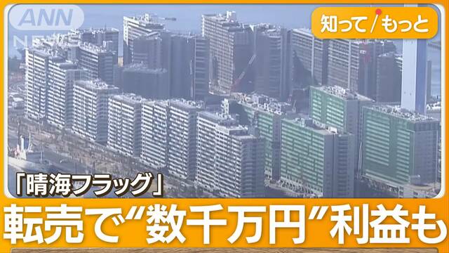 「晴海フラッグ」1棟…番組が登記簿調査　8戸所有の法人も　落選10回「ルールに疑問」