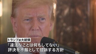 「有罪」評決のトランプ前大統領 控訴へ　会見で「違法なこと何もしてない」