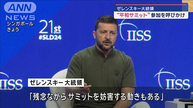 「オープンで包括的な対話必要」ゼレンスキー大統領が世界平和サミット参加呼びかけ