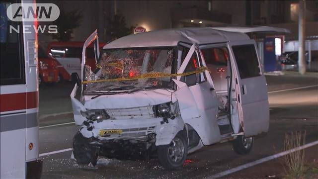 路線バスと軽ワゴン車衝突　1人死亡4人けが　札幌市