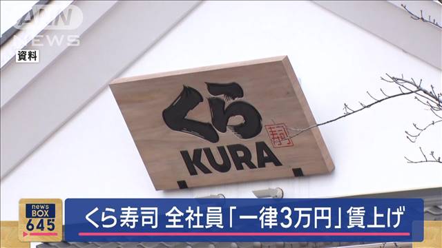 くら寿司が全社員「一律3万円」賃上げ　「優秀で多様な人材を確保する」