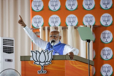 インド総選挙、モディ政権3期目へ　BJP単独過半数を割り込む可能性