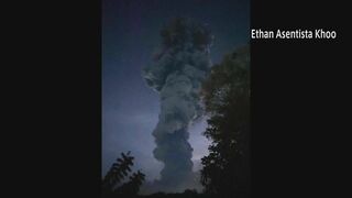 フィリピン　火山が爆発的噴火　噴煙5000メートル　