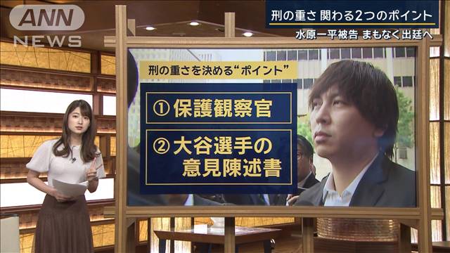 2つの罪“有罪答弁”見通し　刑の重さは…ポイントは2つ　水原一平被告が出廷へ