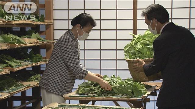 皇后さまが蚕に「御給桑」　佳子さまは帰国報告に