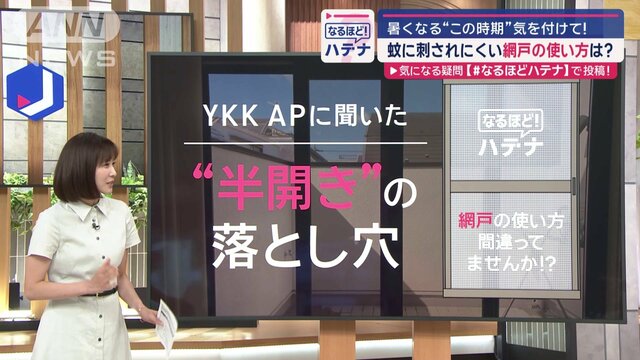 なぜ？部屋で蚊に刺されるワケ 網戸を使う際は要注意「半開きの落とし穴」