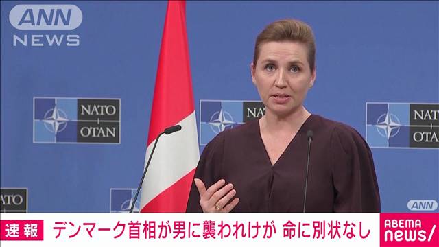 【速報】デンマークのフレデリクセン首相が襲撃されけが