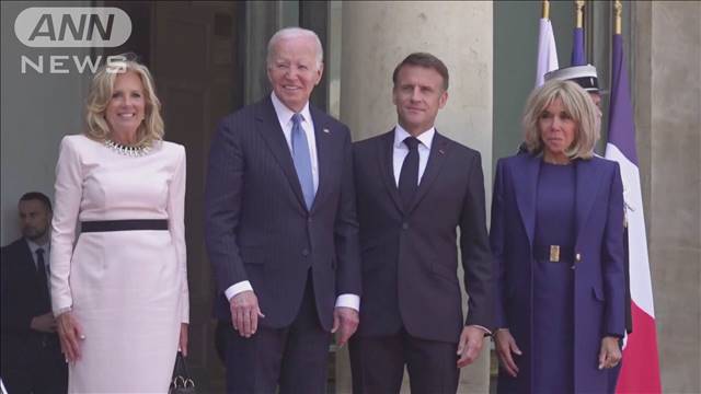 米仏首脳会談　対ウクライナ「米仏の考えは同じ」