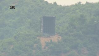 北朝鮮も宣伝放送用の拡声器を設置する動き 軍事境界線近くで　韓国軍が確認