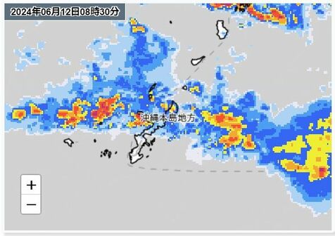 沖縄本島中南部の洪水警報を解除　大雨警報は継続【6月12日8︎時30分現在】