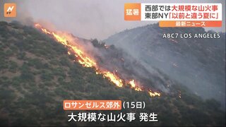 米・LA郊外で今年初の大規模な山火事　消火活動に約1700人動員　NYでは熱波で「異常な暑さ」に