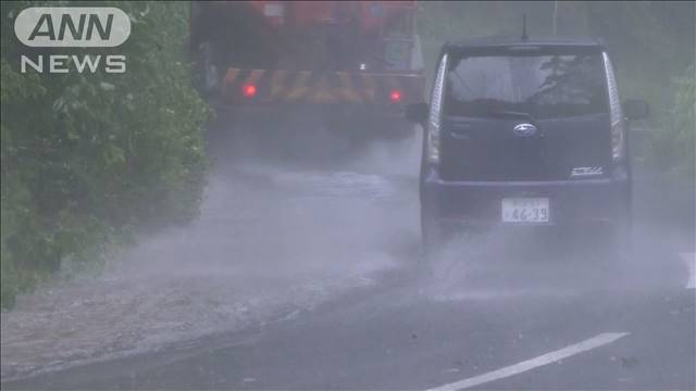 鹿児島で線状降水帯発生 大雨で土砂崩れ 交通に影響