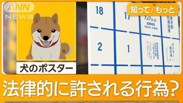 選挙ポスター「犬」も　“ほぼ全裸女性”は警視庁が警告　都知事選に最多56人立候補