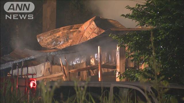 北海道で深夜に住宅火災　1人が心肺停止