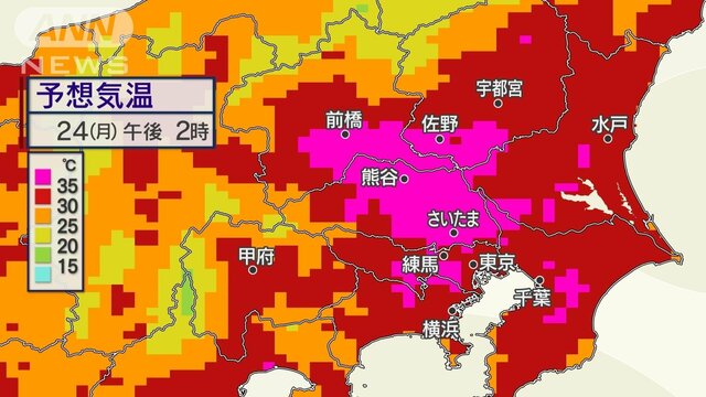 関東に今年初の熱中症警戒アラート　これまでと異質な危険な暑さ　週半ばは大雨警戒