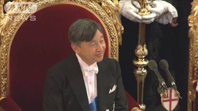 訪英中の天皇陛下　金融街など主催の晩餐会へ