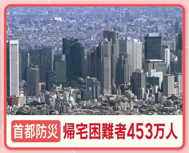 都知事選争点「首都防災」帰宅困難者 約453万人…物資の備えは