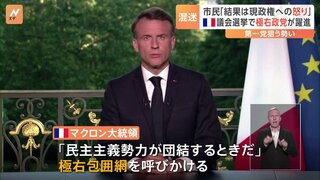 フランス国民議会選挙　マクロン大統領が呼びかける“極右包囲網”が焦点