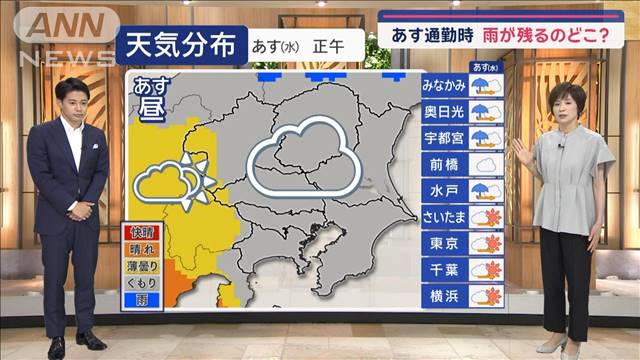 【関東の天気】あす東京32℃　高温多湿ムシムシ