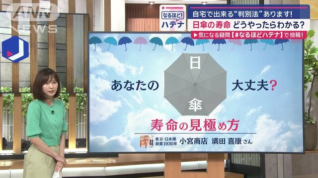 「日傘」に寿命があるのを知ってますか？　傘のプロに聞く“自宅でできる判別法”