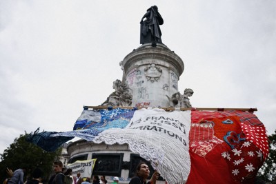 フランス総選挙、左派連合が第1党の情勢　極右政党は議席伸びず