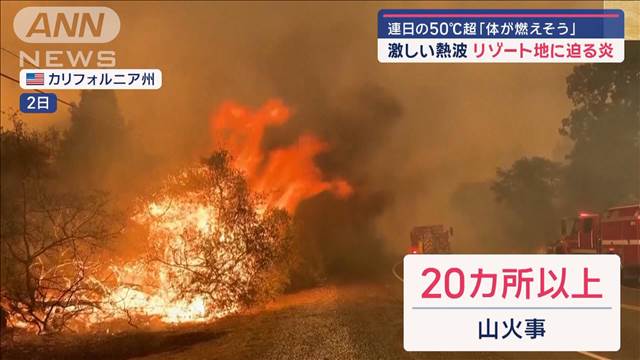 連日の50℃超 激しい熱波 リゾート地に迫る炎… 沸騰する地球 止まらぬ気温上昇