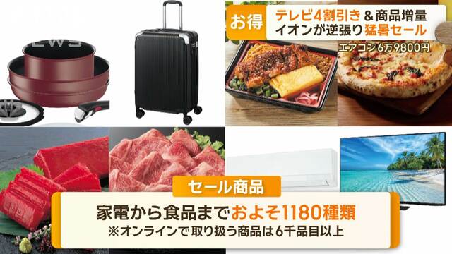 テレビ4割引き＆商品増量　イオンが逆張り「猛暑セール」　エアコン6万9800円