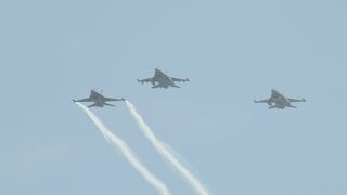 ウクライナへ供与開始の「F16戦闘機」航空ショーも　イギリスで世界最大規模の軍用機イベント