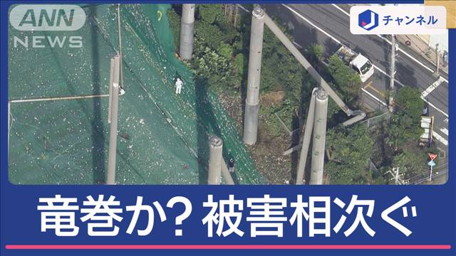 看板落下に倒木　埼玉で竜巻などの突風が発生か